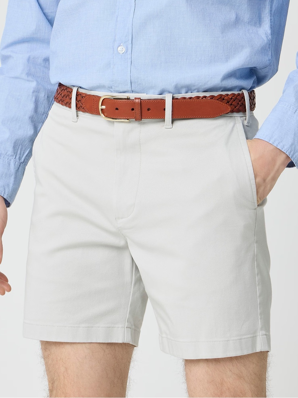 NWT J.Crew Men’s Khaki Chino Shorts 7” Inseam Stone Size 40
